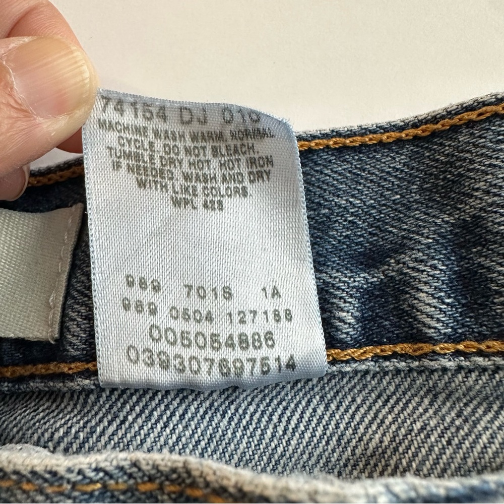 2004 Vintage 505 Levi’s Mens Regular Fit 40X32 Blue Jeans - Picture 6 of 6